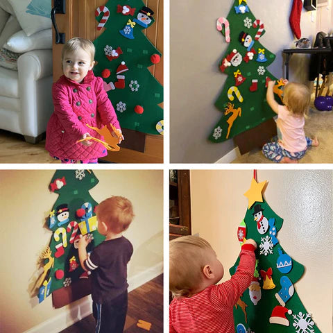 Kind - DIY Kerstboom - De kleine DIY kerstboom voor de kleintjes